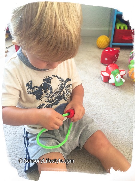 Josh lacing beads