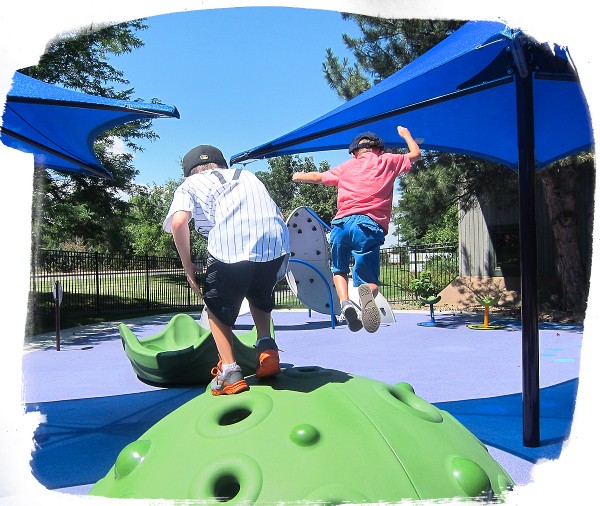 Developmental benefits of playgrounds: Jumping from a dome