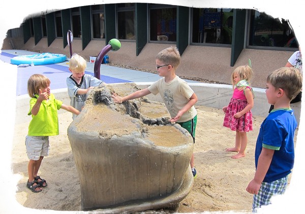 Playground benefits: Playing in a sandpit