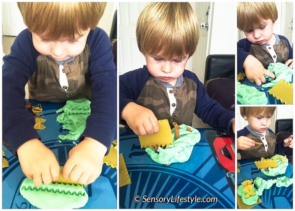 pasta and play dough