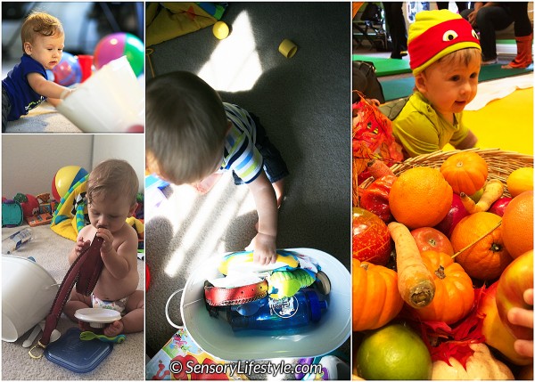 6 month old baby activities: Discovery basket 2