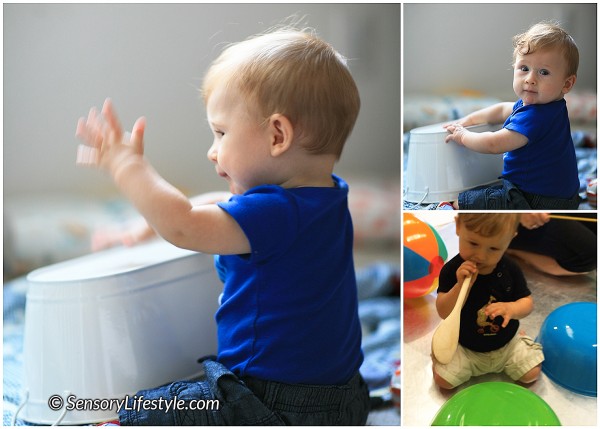 6 month old baby activities: Drumming