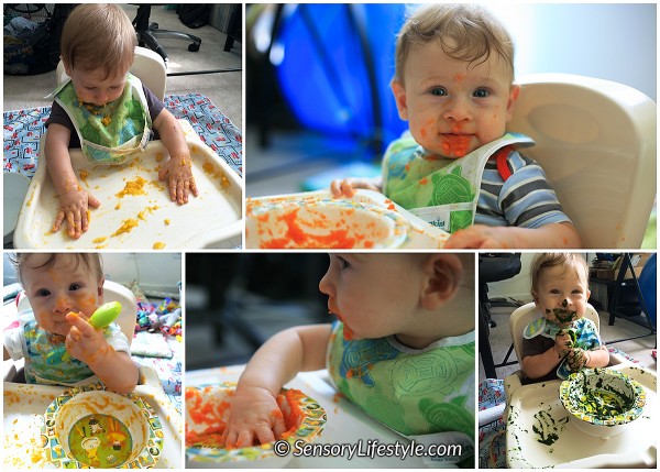 Food play at 6 months