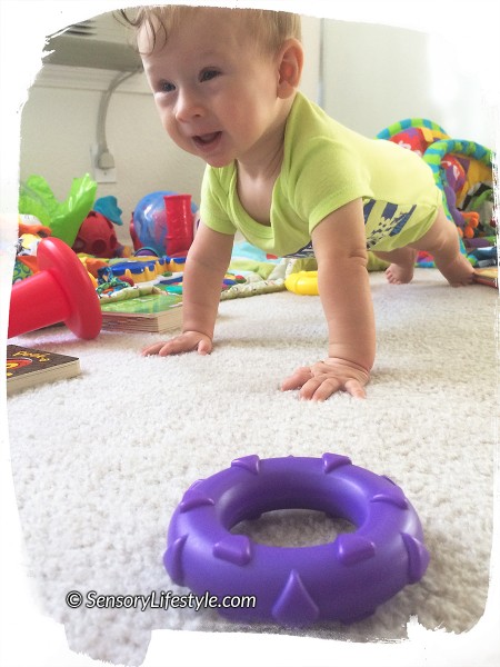 7 month baby activity: Plank