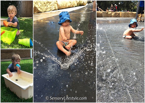 12 month old baby activities: Water Play