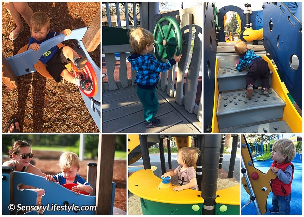 11 month baby activities: Playground exploration