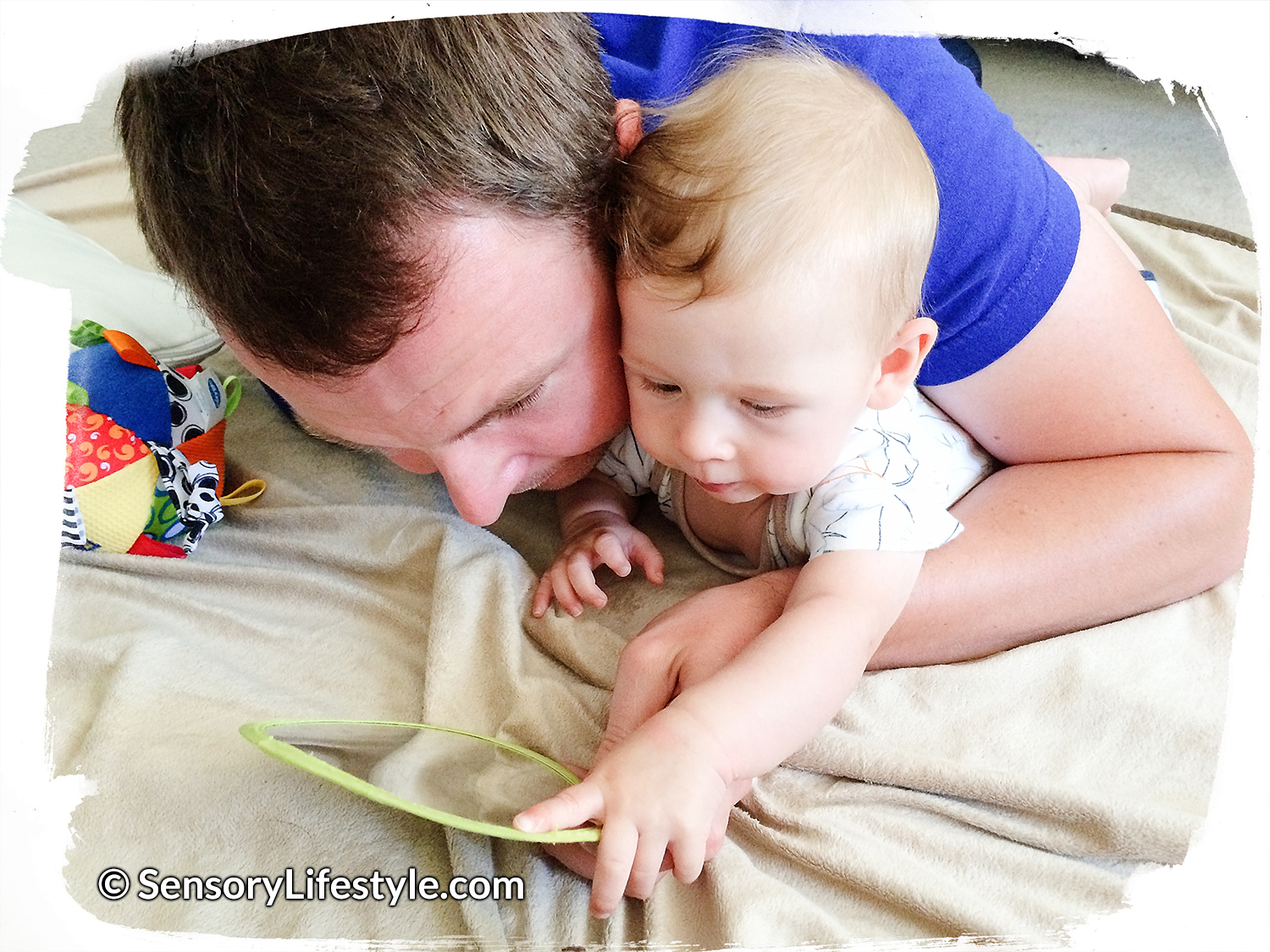 Sensory lifestyle - Daddy playing with Josh