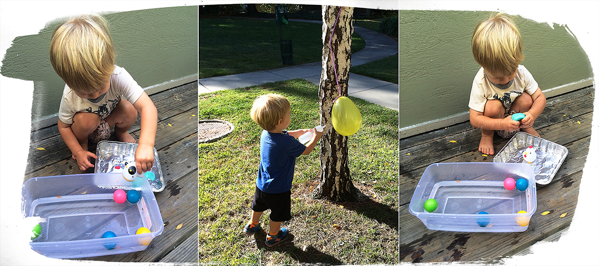 19 month old toddler activities: Splish splash