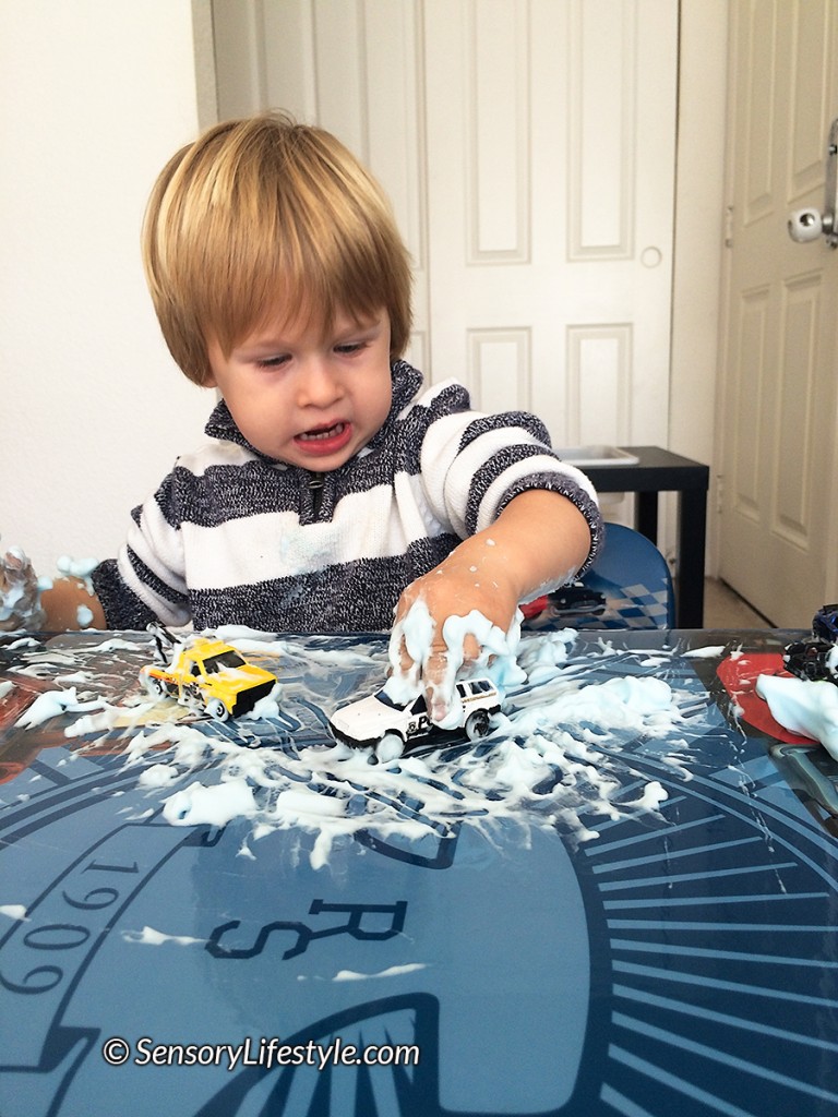 Josh with shaving cream