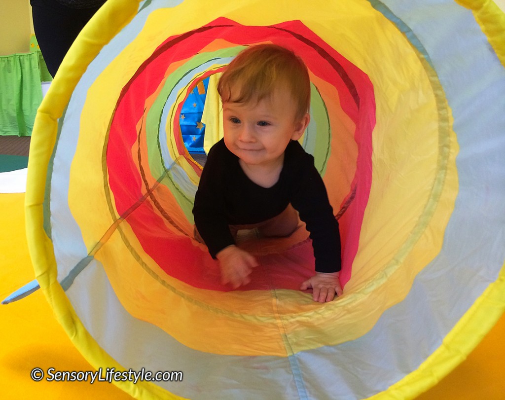 Josh in a tunnel